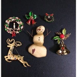 Vintage Christmas Brooches